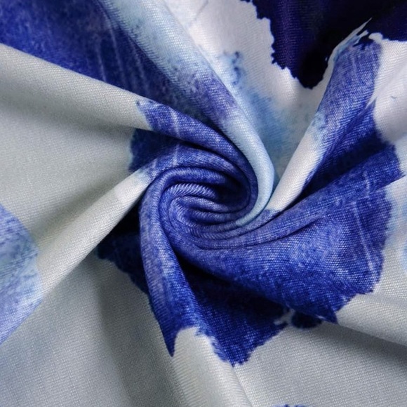 New Floral Summer, Floor length Halter Dress, Size XL - Picture 5 of 6